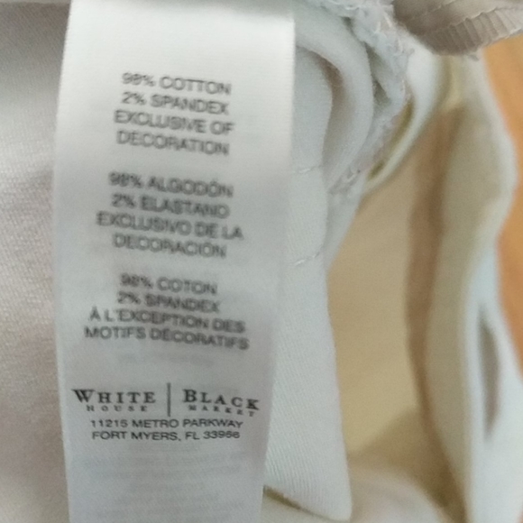 White House Black Market white skimmer pants - Picture 6 of 6